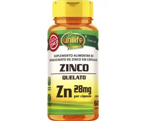 ZINCO QUELATO 600 MG -  60 CAPS - UNILIFE